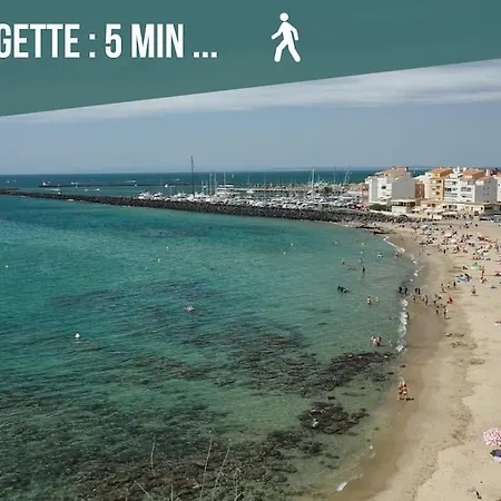T3 Cap D'agde : Vue Imprenable Rdc Apartamento