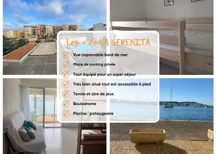 T3 Cap D'agde : Vue Imprenable Rdc Lägenhet *